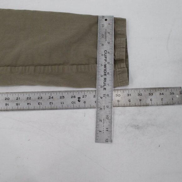 pact pants men's large drawstring flat front green 30x31 organic cotton blend - Picture 8 of 12